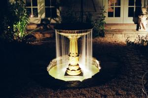 Stunning fountain, lit by Possidento Lightscapes